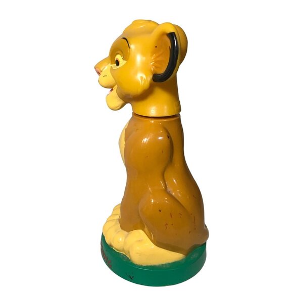 The Lion King Simba Vintage Plastic Bath Bottle Empty 8" Disney Collectible - Picture 2 of 15